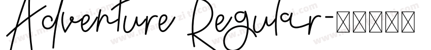 Adventure Regular字体转换